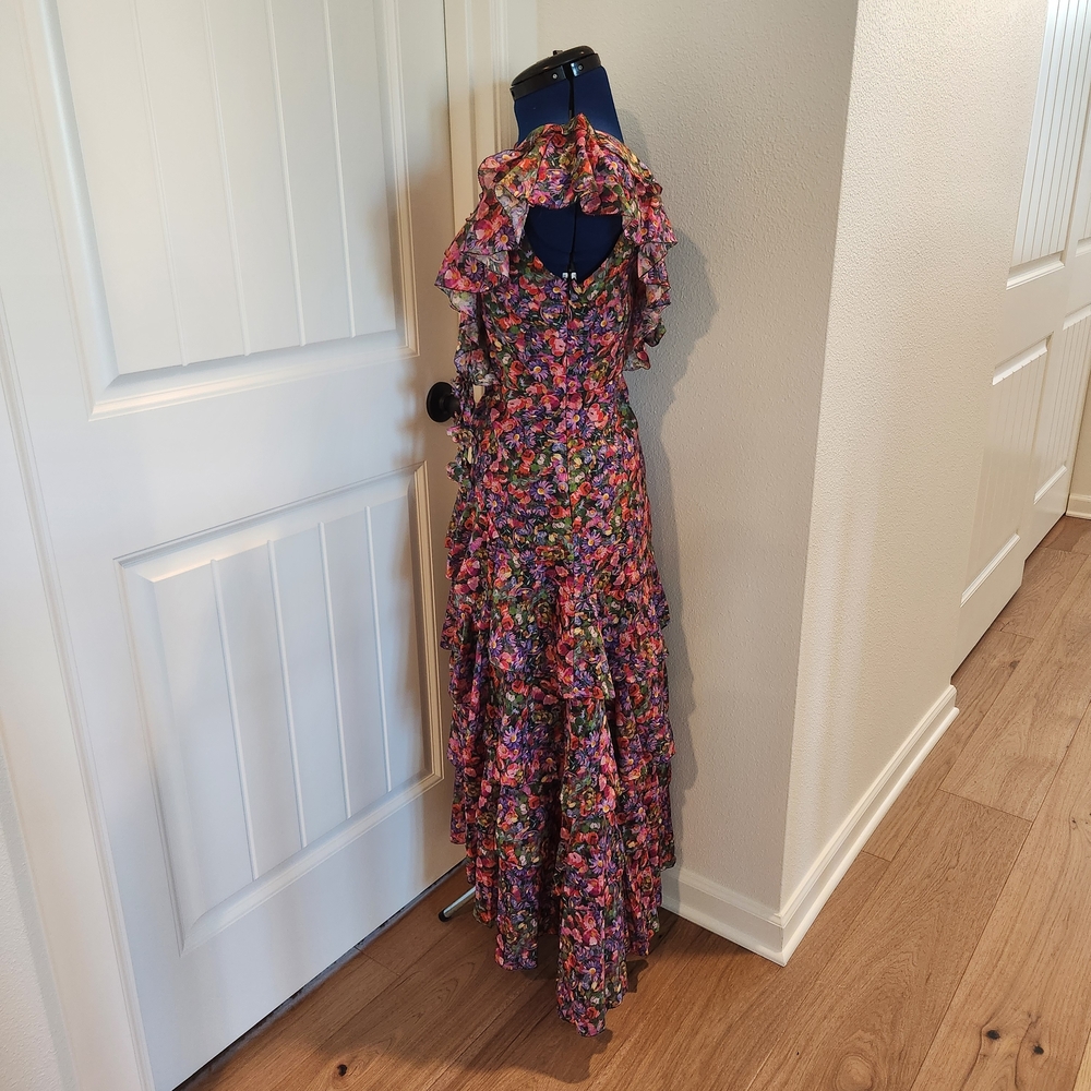 En Saison Vibrant Multicolor Floral Midi Dress - Picture 3 of 6
